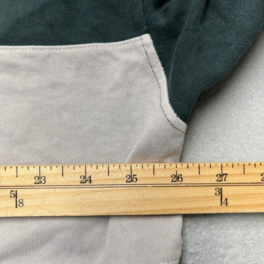 VTG Abercrombie & Fitch Guinness Rugby Shirt XXL Green Cropped Long Sleeve Polo‎ - Picture 4 of 11